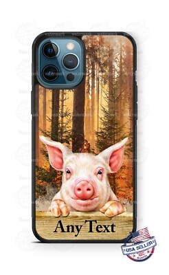 Cute Farm Animal Pig Selfie Phone Case For iPhone 12 Samsung S20 FE Google 2XL