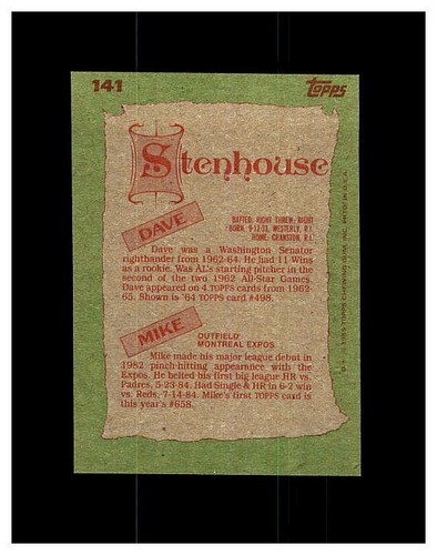 1985 TOPPS BASEBALL YOU PICK #1-199 SEE SCANS OF EVERY CARD SET BREAK NEW LIST - Picture 283 of 397