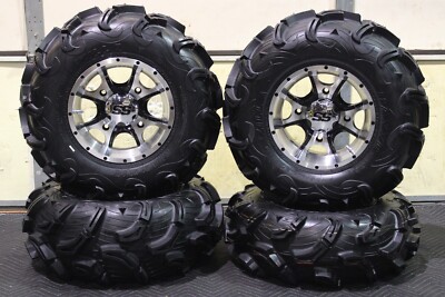 KAWASAKI MULE SX 26'' MAXXIS ZILLA  ATV TIRE & COBRA M/B WHEEL KIT KAW1CA