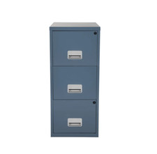 Pierre Henry 3 Drawer Grey A4 Filing Cabinet - New. Lockable + 24h Del