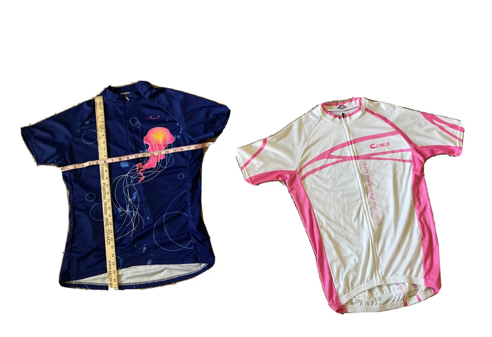 lote de 2. camisetas de ciclismo Jr. Niñas 2XL Primal/Cheji-one cremallera completa/uno no Foto 3 de 4