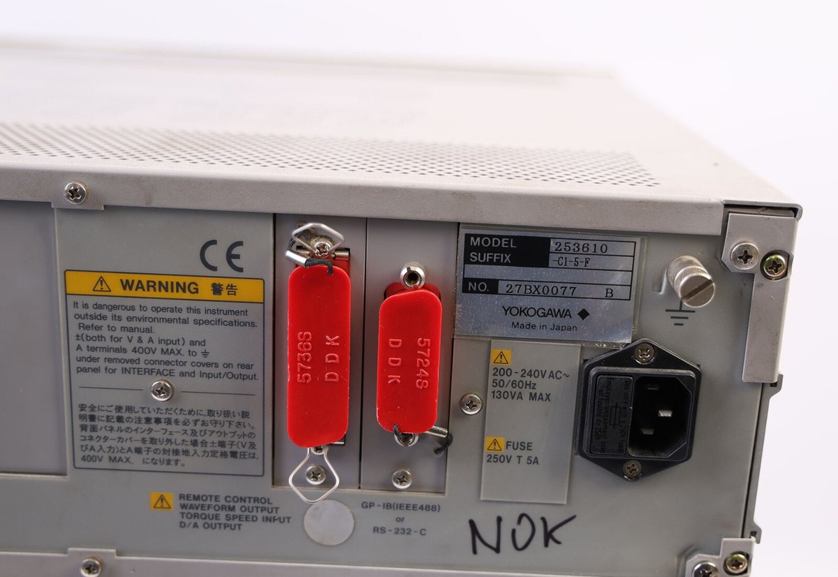 YOKOGAWA WT1010 253610 -C1-5-F DIGITAL POWER METER | eBay