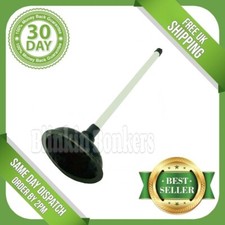 W SINK PLUNGER LARGE BATH SHOWER RUBBER DRAIN TOILET LONG HANDLE CLEANER PIPE