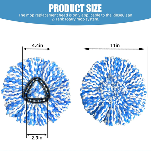 Multipack Mop Head Replacement, Spin Mop Replacement Head, Soft Microfiber Mo... - Picture 5 of 7