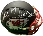 Kansas City Chiefs Willie Roaf Signed Flat Black Mini Helmet JSA Certified