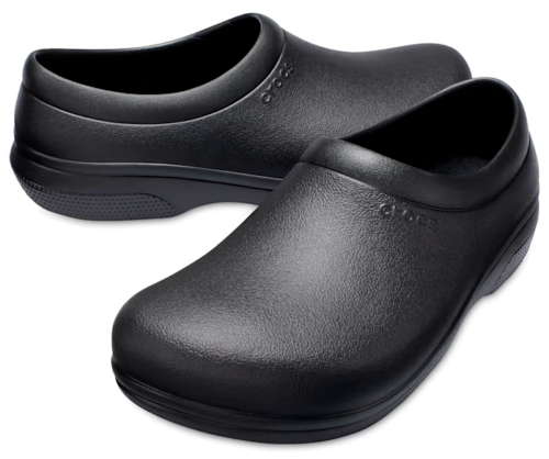Crocs Womens on The Clock Closed Toe Clogs Black Size L66r for