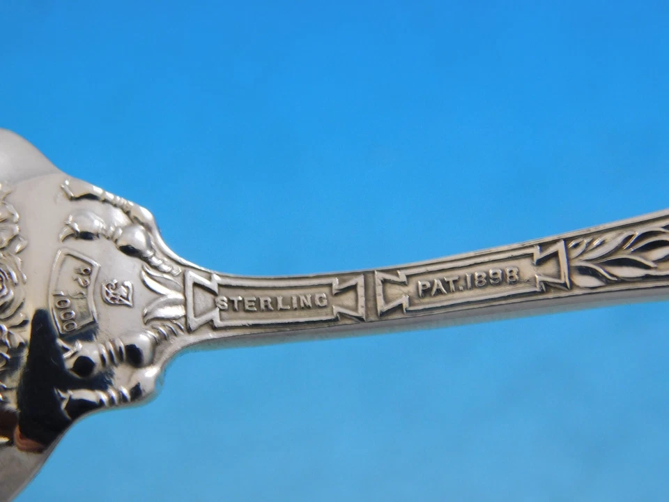 Tenedor de helado Georgian by Towle de plata esterlina antiguo 5 1/8" original antiguo  Foto 4 de 4