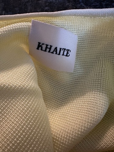 KHAITE THE CORALINE DRESS YELLOW. NWT Size Med. $2280 Retail - Picture 8 of 14