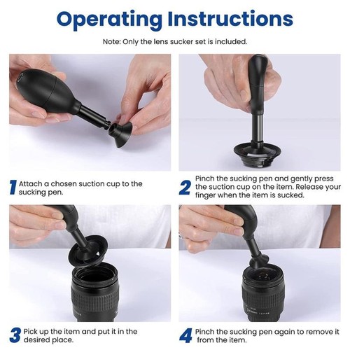 Strong Manual Vacuum Suction Pen Lens Puller for Lens Repair & Cleaning Watches - Picture 2 of 8