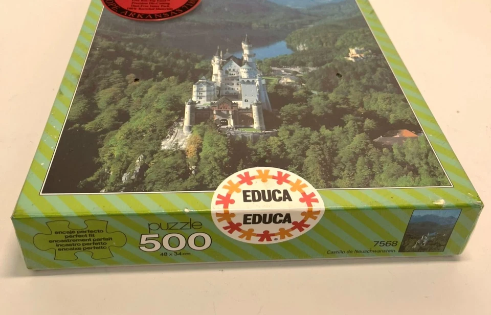 Quebra-cabeça e kit de conto de fadas EDUCA Castle vintage lacrado 1000 peças - Imagem 3 de 4
