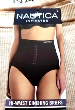 Nautica Intimates Hi-Waist Cinching Briefs Sculpts Your Waist-Tummy Toning Panel