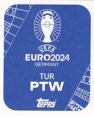 Sticker Topps UEFA Euro 2024 - Arda Guler Rookie TUR PTW Euro Border Parallel - Limited