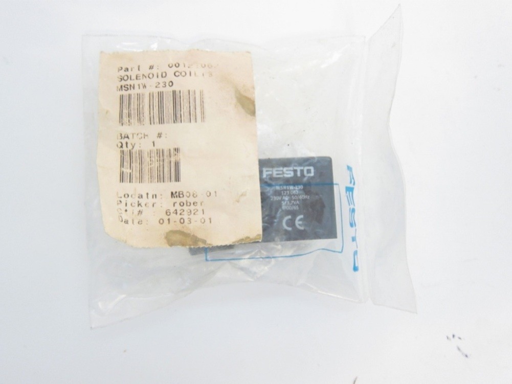 New Festo MSN1W-230 Solenoid Coil 123062 