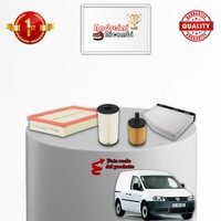 Set Service 4 Filter VW Caddy III 2.0 Tdi 103KW 140CV Von 2007-> 2010