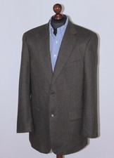 Mario Barutti mens suit blazer jacket Size 052/R42 herringbone 100 cashmere