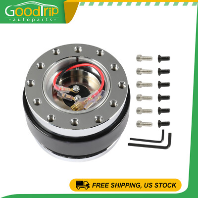 Universal Steering Wheel Quick Release Hub Adapter For 36-18 Jeep Chevrolet
