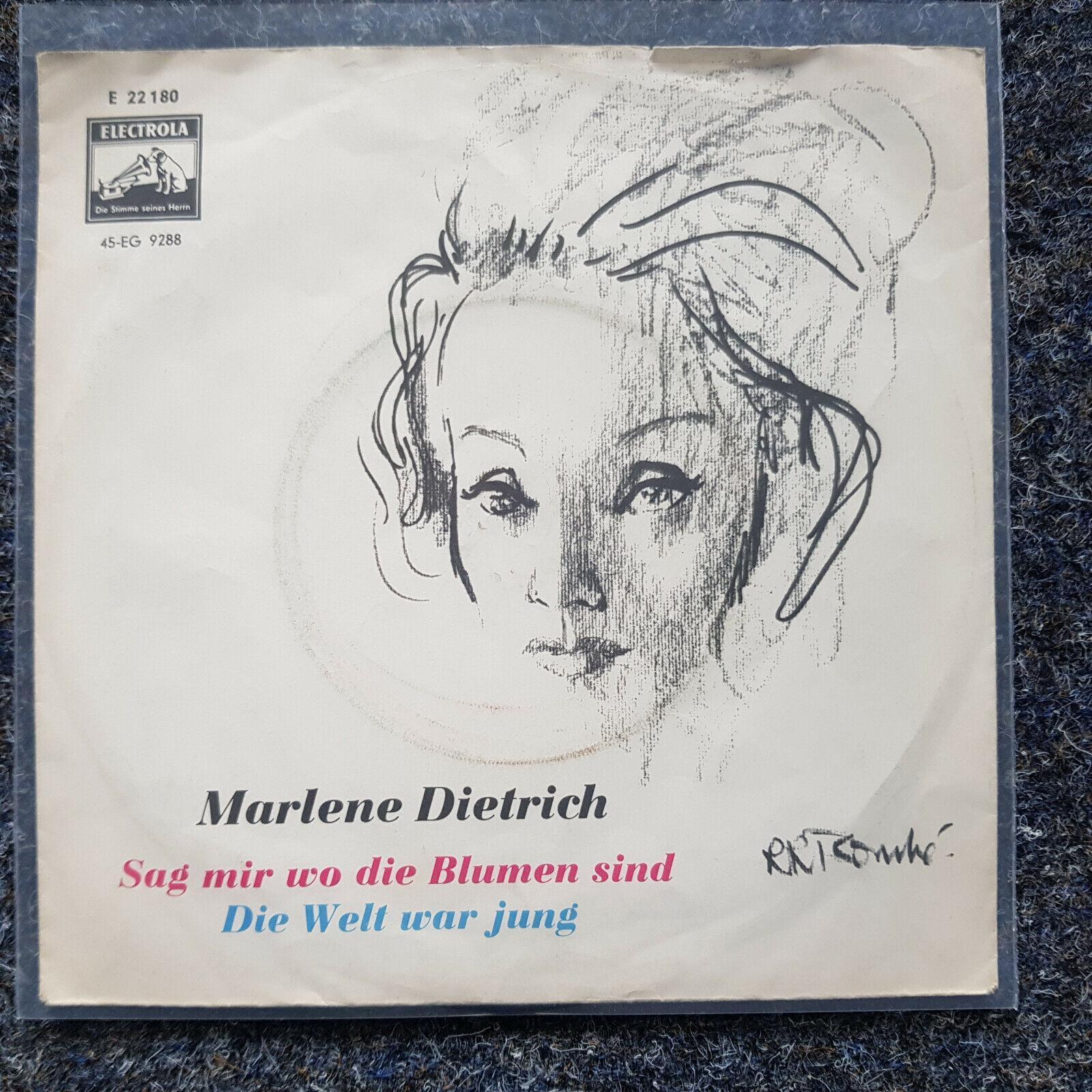 7"" Single Vinyl Marlene Dietrich - Sag mir wo die Blumen sind