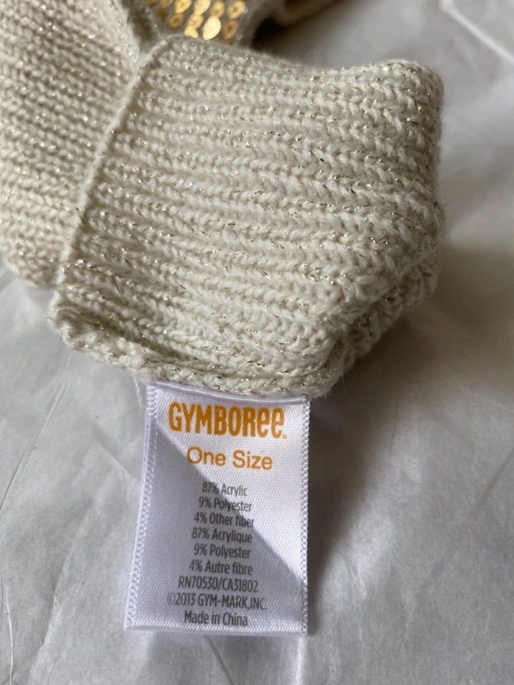 NIÑAS GYMBOREE TALLA ÚNICA LENTEJUELAS DORADAS GUANTES LARGOS (6) Foto 4 de 4