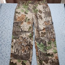 Vintage 90s Walls Realtree Camouflage Cargo Pants Mens Size M Reg Double Knee
