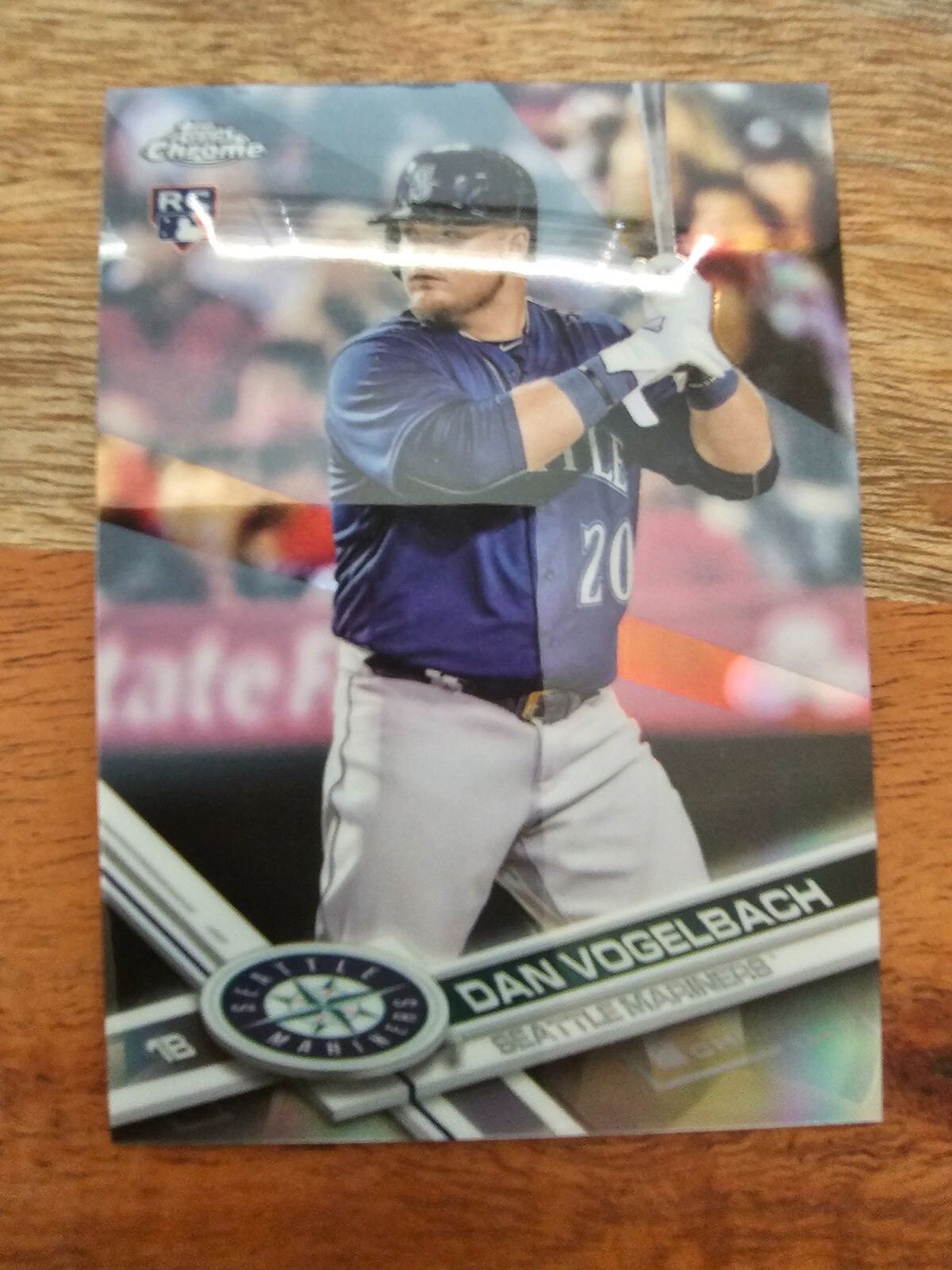 Dan Vogelbach Rookie Refractor Insert 2017 Topps Chrome Baseball Card