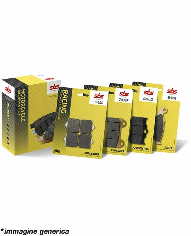 FRONT BRAKE PADS SBS 627HF KIT 4pcs FOR TRIUMPH AMERICA 865 2007-2010 - Image 3 of 4