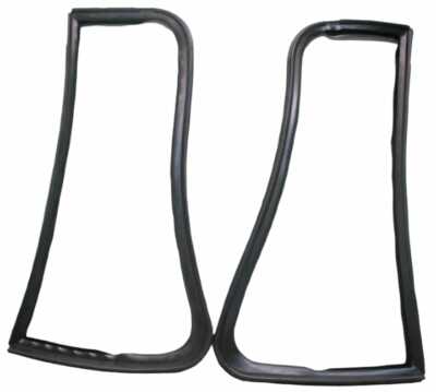 Pair Toyota Land Cruiser FJ40 FJ45 BJ40 Weatherstrip Front Door Rubber Seal - Foto 6