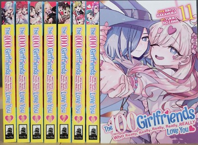 The 100 Girlfriends Who Really, Really, Love You  Manga English Vol 2-3,5-9,11 