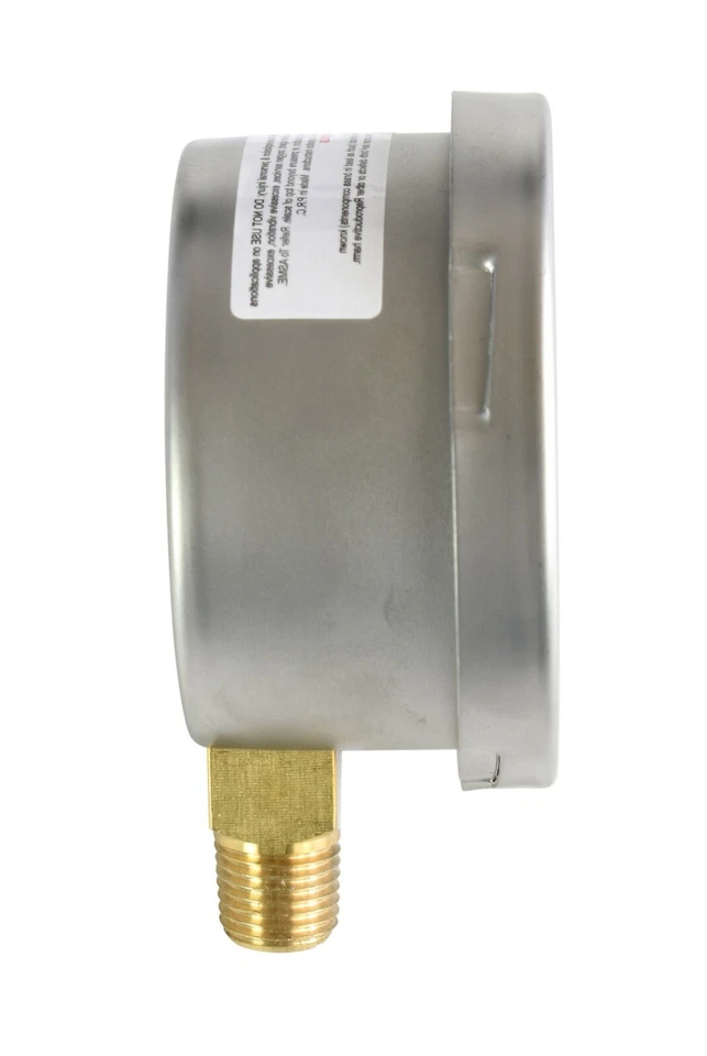 2-1/2" Capsule Gauge 0-60oz/0-100in H2O Range 1/4" NPT Low Mnt, Adjustable Zero - Image 4 of 4