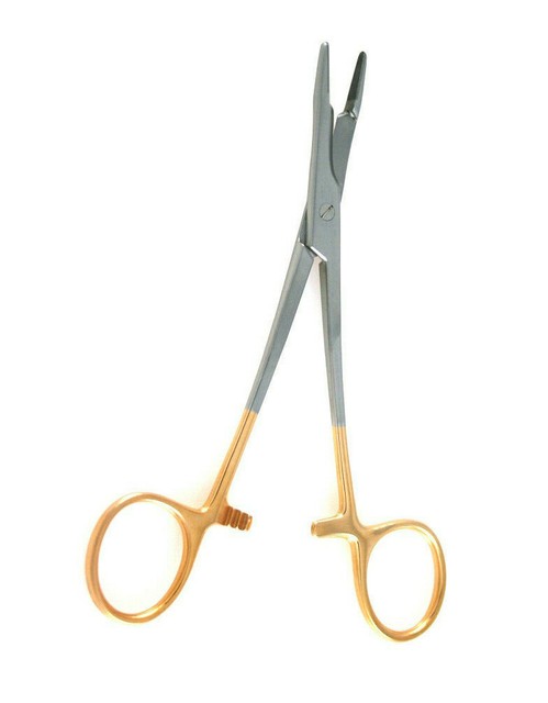 Porta Agulhas Olsen Hegar 140mm Tungst&eacute;nio