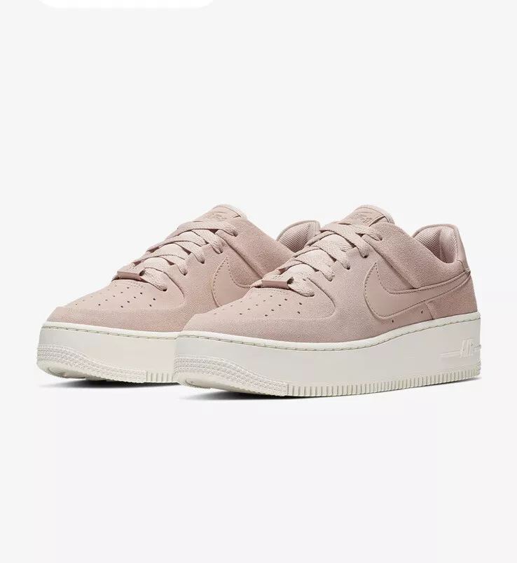 T Subjectief stout Nike Air Force 1 Sage Low Sneaker 8 Particle Beige Phantom Pink Suede  AR5339-201 | eBay