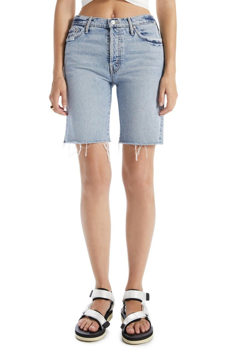NEW MOTHER Denim Trickster Short Fray Win Some, Lose Some