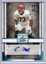 2022 LEAF ULTIMATE DRAFT EVAN NEAL ROOKIE RC AUTO #17/35