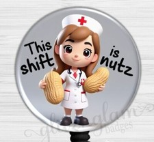 Medical Nurse Badge Holder, Crazy Shift Badge Reel, Medical Retractable 6583