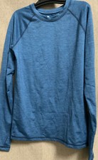 All in Motion BOY'S Long Sleeve Rashguard Sz XL 16 blue