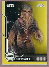 2023 Topps Chrome Star Wars Gold Parallel 23 Chewbacca/50