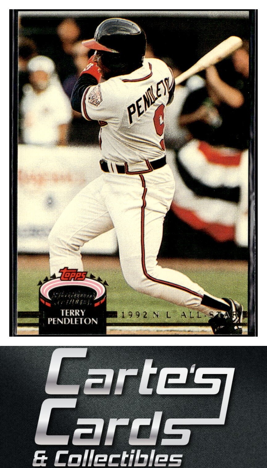Terry Pendleton 1993 Topps Stadium Club Jack Murphy #102  Atlanta Braves  AS