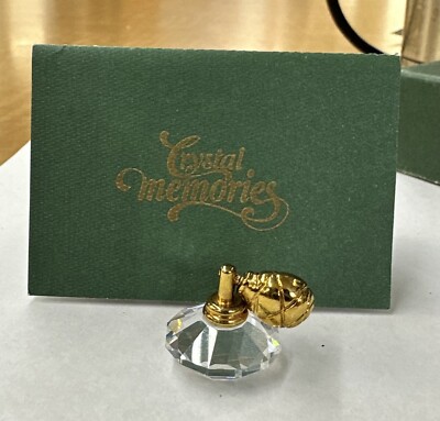 Swarovski Crystal Memories Gold Spray Perfume Bottle Atomizer 173 388 Mini 