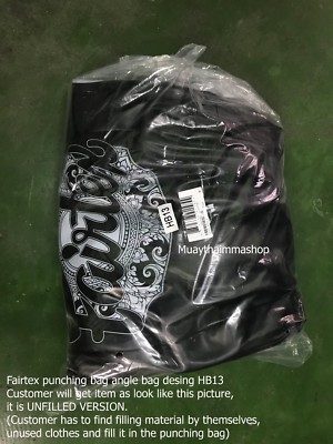 Fairtex HB13 Kick Punching Heavy Bag 5 FT Black Supper Angle