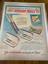 Vintage 1950 Eversharp Pens Give The Finest Pen ad