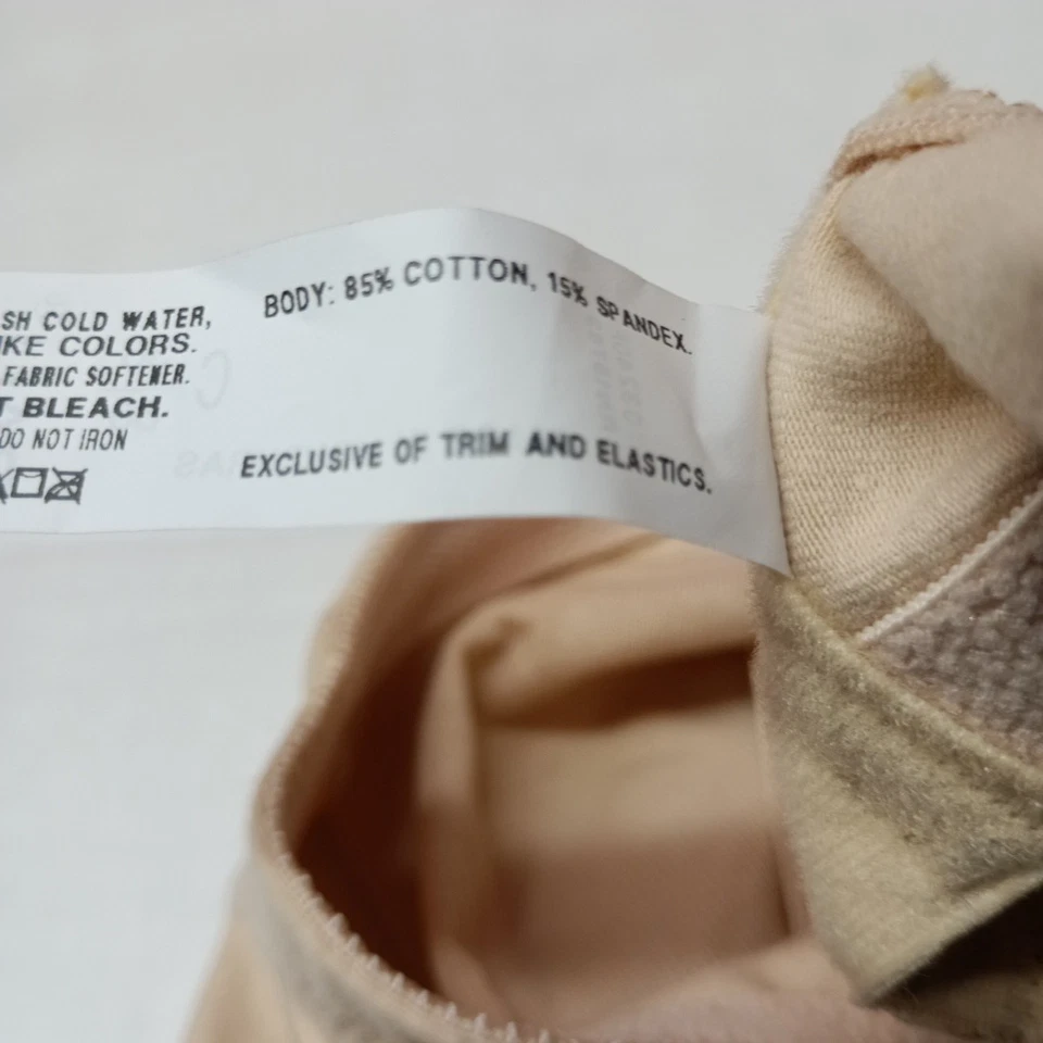 Sujetador para mujer Bali de doble soporte de algodón sin alambres - 3036 36C suave topo Foto 4 de 4