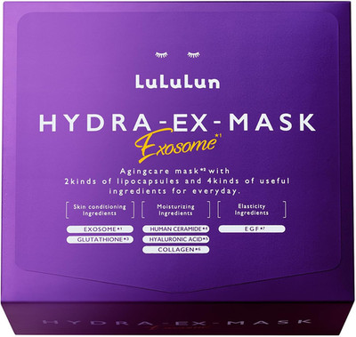 Lululun Hydra EX Gesichtsmaske großes Fassungsvermögen 28 Stück voller Feucht...