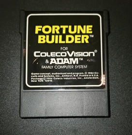 Fortune Builder ColecoVision & Adam 1984 CIB Complete in Box TESTED/WORKING 