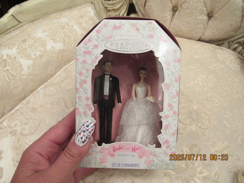 Hallmark Barbie & Ken Wedding Day Ornaments