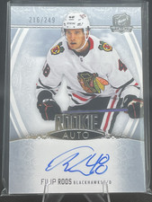 Upper Deck The Cup Rookie Auto Filip Roos #153/249 Blackhawks 2022-23