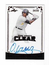 Oneil Cruz 2018 LEAF TRINITY CLEAR MLB PROSPECT AUTOGRAPH CARD Pirates AUTO /25