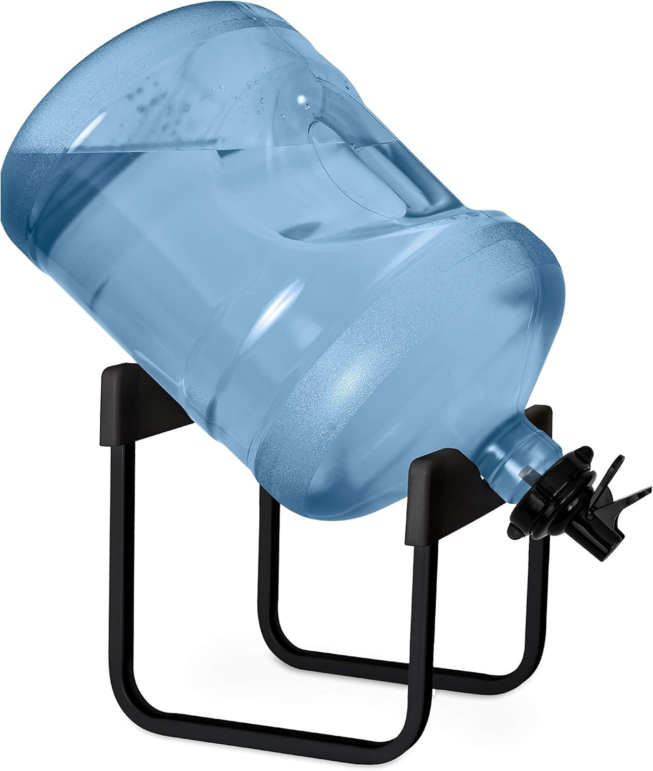 Compact Rust-Resistant 5-Gallon Water Jug Stand with BPA-Free Dispenser Valves