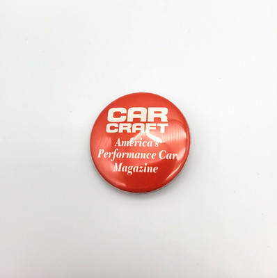  VTG Car Craft Magazine Promo Pin Button America's Performance Car Hot Rod 90s