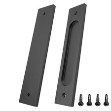 2pcs 7 Inch Flush Pull Recessed Barn Door Handle Rectangular Cabinet Handles ...