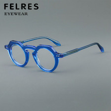 Acetate Frame Stylish Premium Eyeglasses Men Women Round Classical Glasses Frame