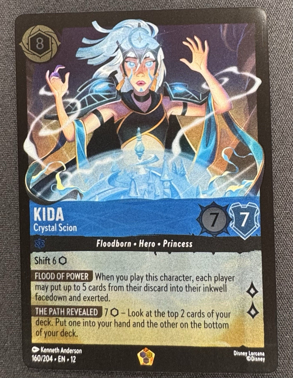 Lorcana Kida Crystal Scion Legendary Foil 160/204 Wilds of the Unknown NM